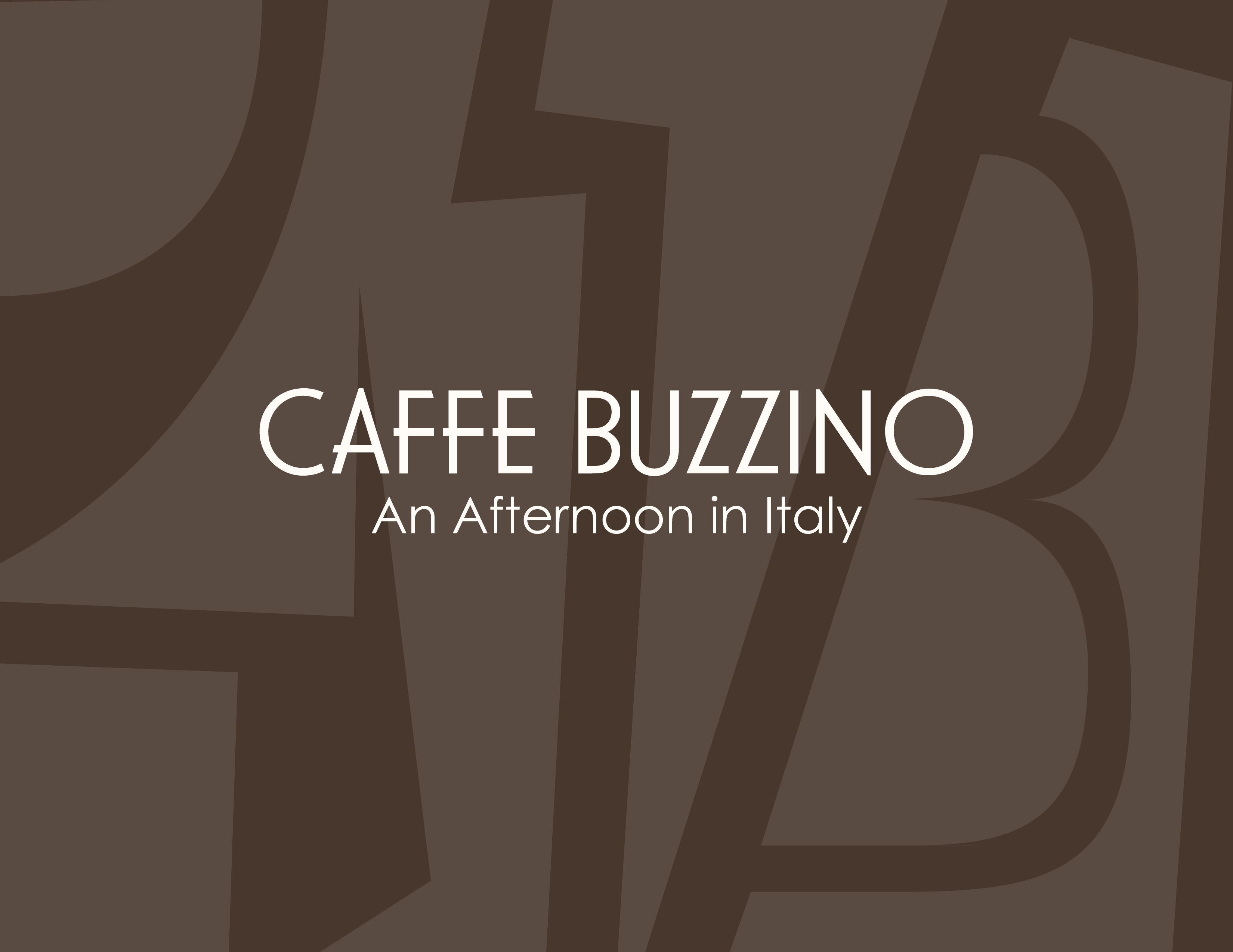 Caffe Buzzino — Title Card