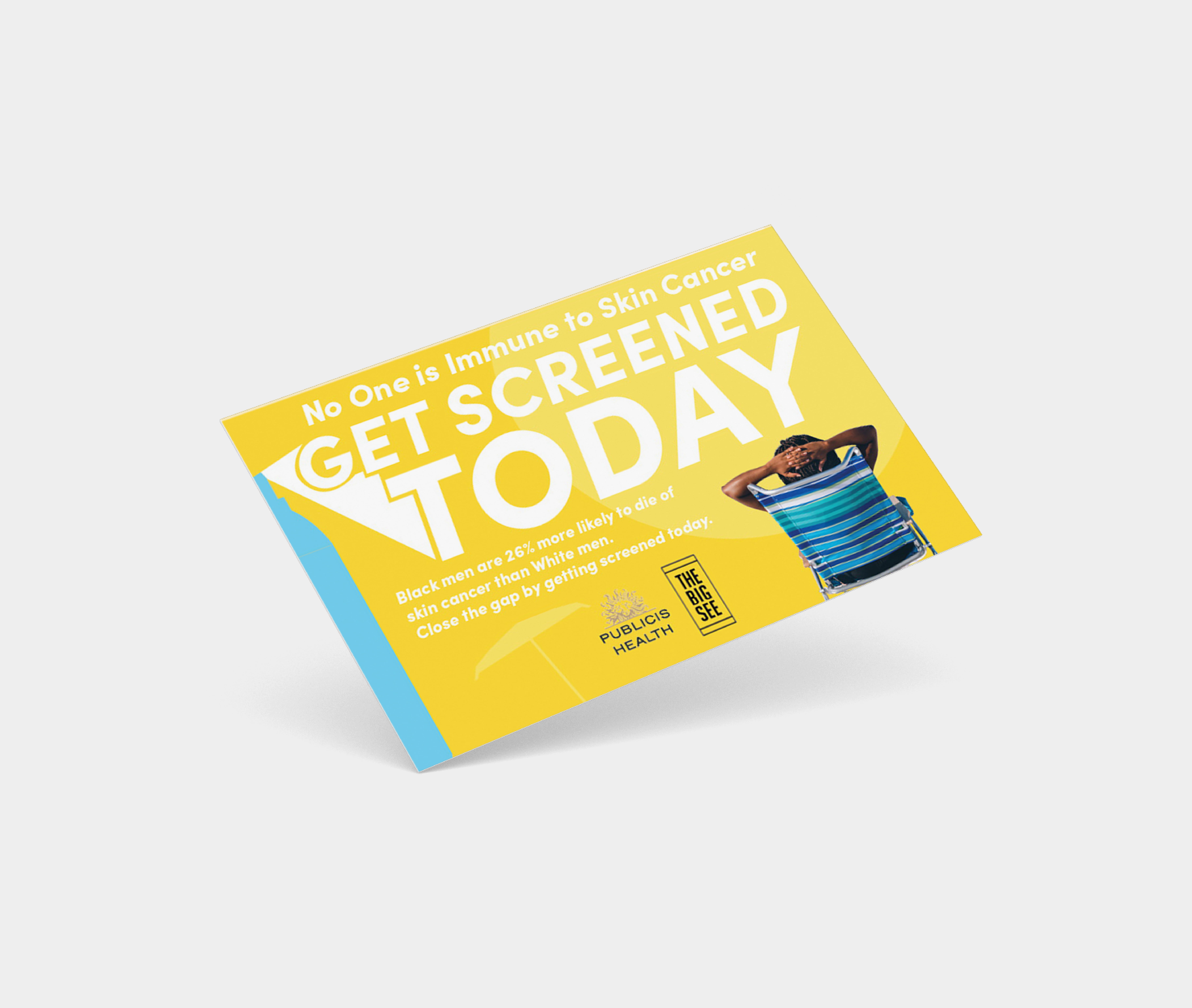 Cancer Won't Wait — Get Screened Physical Card Mockup