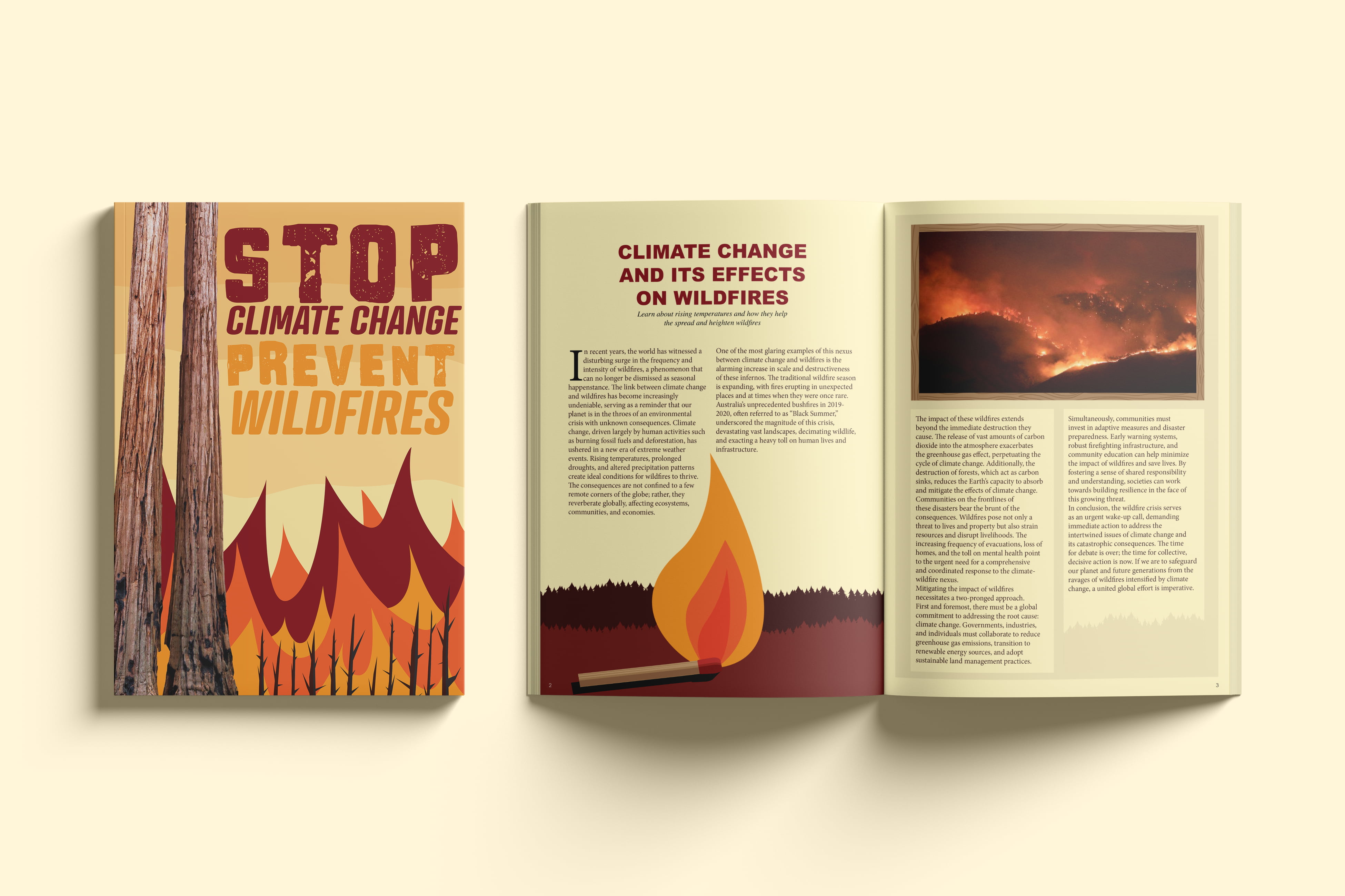 Wildfires — Magazine Mockup