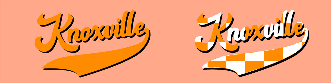 College Town Tees — Knoxville cursive