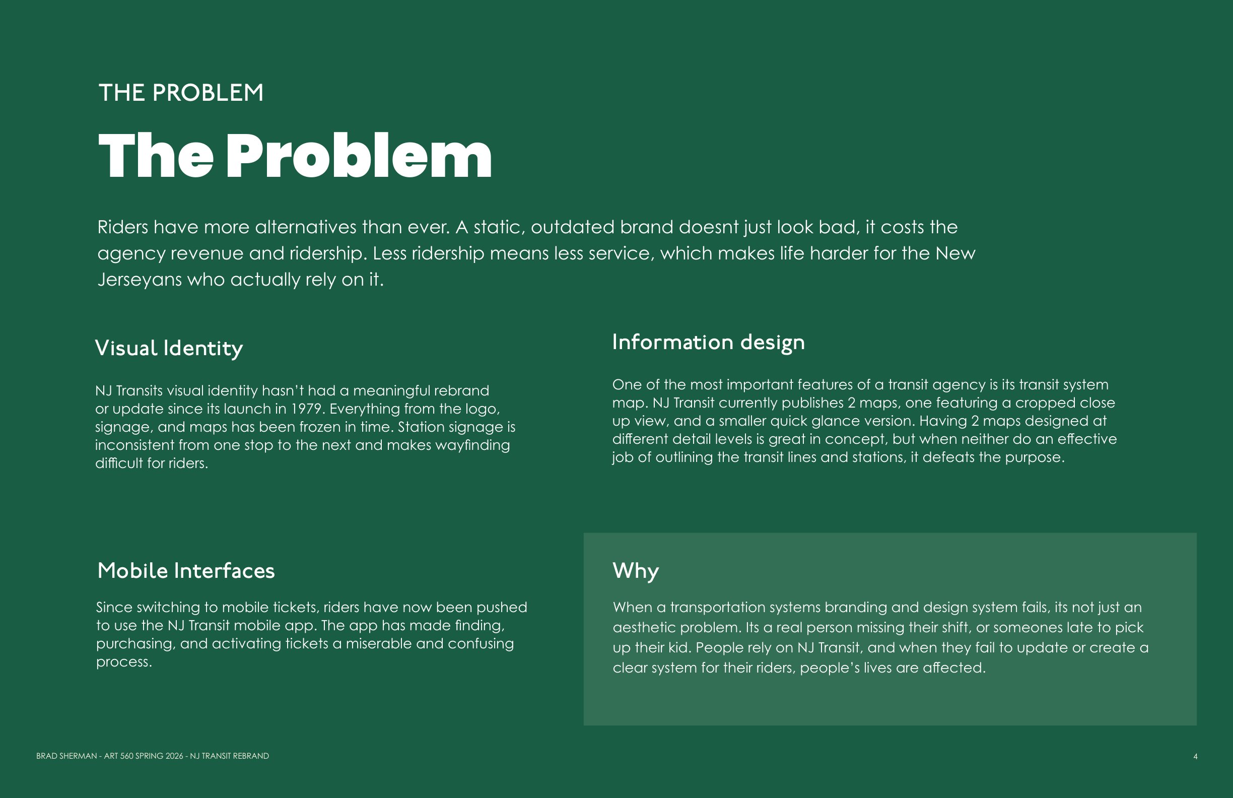 NJ Transit — The Problem