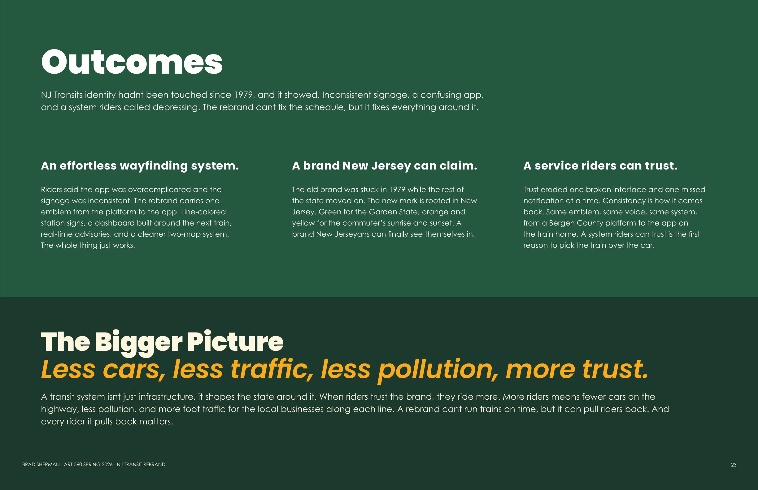 NJ Transit — Outcomes and the bigger picture