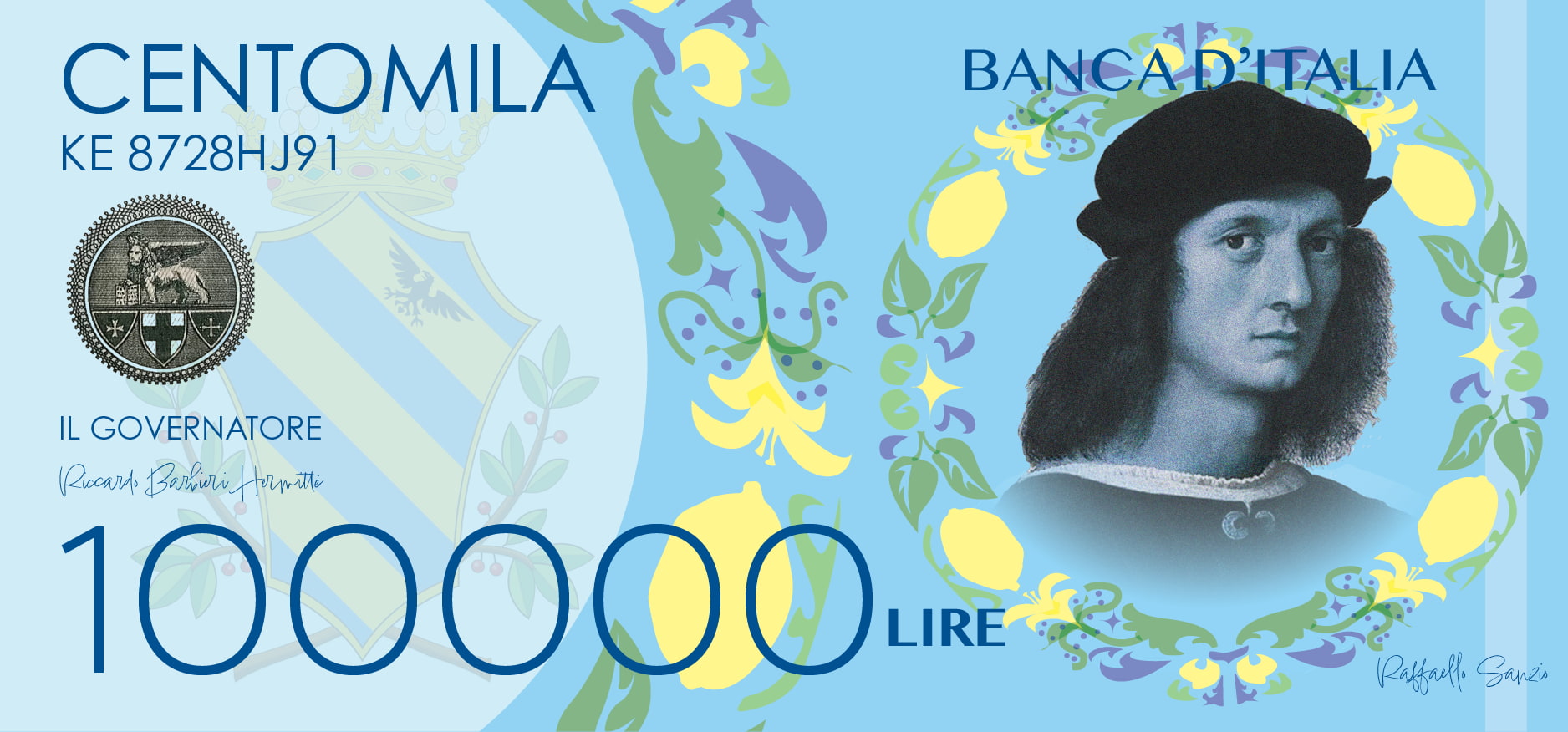 Italian Lira — 100000 Lire front